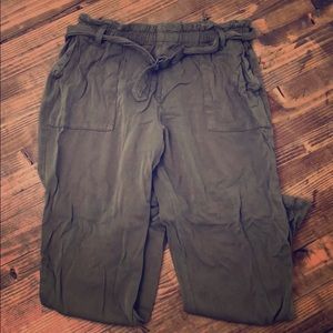 High Rise Paper Bag Pants